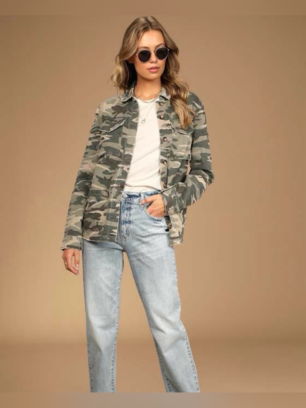 Lulu's Green Camo Utility Jacket